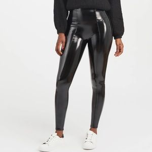Spanx Faux Patent Leather Leggings